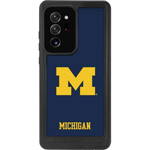 University of Michigan M Logo Galaxy Note20 Ultra 5G Waterproof Case